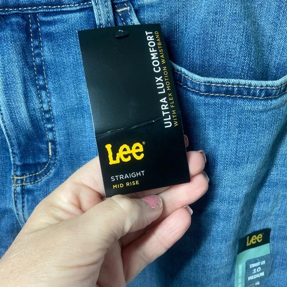 Lee Blue Skinny Jeans with Faded Wash - Picture 5 of 8